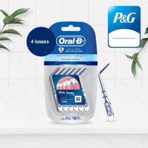 Oral-B L-Shaped Interdental Brushes 18 Pieces 4 Pack