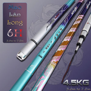 CẦN ĐÀI MAO VÂN LONG 6H PHÂN BỔ LỰC 19 ( BẢO HÀNH TRỌN ĐỜI 1 LÓNG CÓ TEM VỚI THẺ) CẦN KÈM NGỌN PHỤ CHÍNH HÃNG