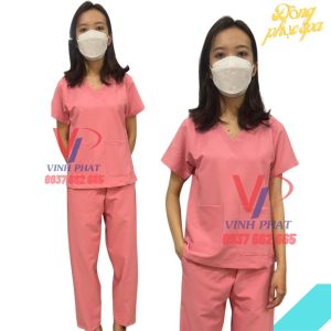Bộ Scrubs Bác Sĩ Nữ Cao Cấp Nhiều Màu - Đồng Phục Spa Y Tế Quần Áo Phòng Mổ Cổ Tim Đẹp