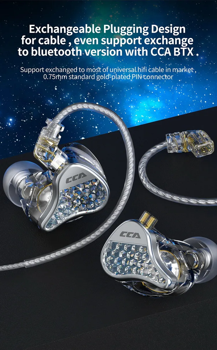 CCA LYRA In-Ear Headphones หูฟังอินเอียร์ IEMs ไดรเวอร์ Dynamic เสียงดี - มีสีให้เลือก 8 เครื่องดนตรี, จำหน่ายเครื่องดนตรี, ขายเครื่องดนตรี, อุปกรณ์ดนตรี