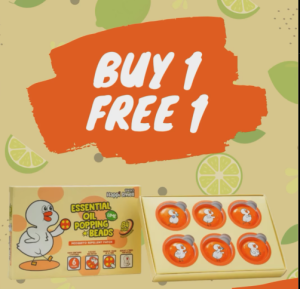 HAPPI SMELL KIDS ESSENTIAL OIL POPPING BEADS MOSQUITO REPELLENT PATCH - LIME / SEA SALT (6‘s)