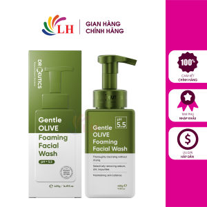Sữa rửa mặt tạo bọt DrCeutics Gentle Olive Foaming (420g)