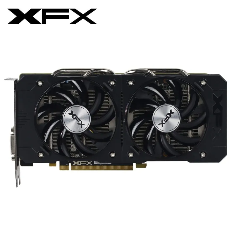 USED XFX R9 380 4GB Graphics Card AMD Radeon R9 380 4GB Video Screen Cards  GPU Board Desktop Computer Game Giming Map VGA DVI HDMI