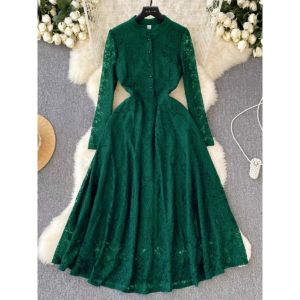 DRESS BRUKAT LENGAN PANJANG BUSUI MAMATA MIDI DRESS BROKAT NATAL KONDANGAN