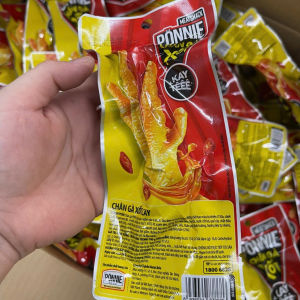 Combo 10 bịch Chân gà xốt Cay Ponnie 1chân 33g có xương
