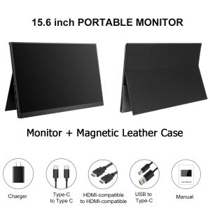 Brand New BYONE 15.6inch Portable Monitor Lcd Gaming Monitor 1920*1080P FHD 16:9 100% sRGB Monitor for Phone Laptop Switch XBOX PS4/5  Laptop Extender PC Android Switch Macbook HDMI
