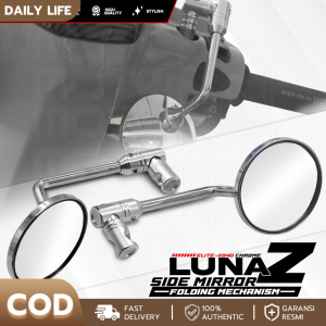 UNIVERSAL LUNA Z FOLDING MECHANISM CLASSIC SIDE MIRROR CHROME REAR VIEW MIRROR 2PCS