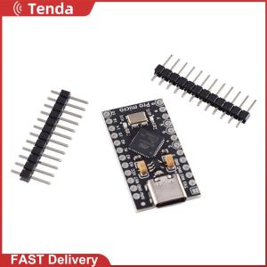 ATmega32U4 Pro Micro USB Controller Board with 2 Row Pin Header Micro USB/Type-C Pro Micro Board 5V 16MHz for Arduino
