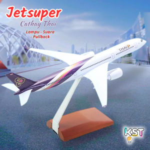 [KST] Mainan Pesawat Diecast Model Maskapai Lampu Suara Pull Back Anak Laki Laki Kado Ulang Tahun