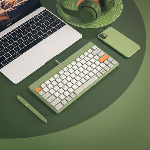 BOW K620U Wired Keyboard 79 Keys Portable Colorful Mini Keyboards Plug and Play for Desktop Laptop Tablet