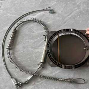 Outdoor 304 Stainless Steel Spring Set Outdoor Trap Pest Trap Complete Set Delivered 4mm 2-Section Spring Model Pedal Size 9 Inches.