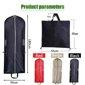 【FREE SHIPPING】1Pcs Wedding Dress Dust Cover Gown Waterproof Storage Bag 180*60*10cm