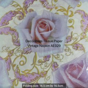 2 Pieces/Pack Decoupage Napkin Tissue Set Unique Traditional Painting Art Paper for Vintage Crafting