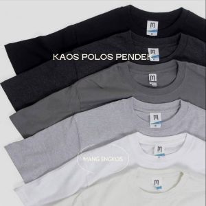 Mang Engkos - [15 WARNA[ KAOS POLOS LENGAN PENDEK WARNA WARNI BASIC SOLID HITAM PUTIH ONECK PREMIUM