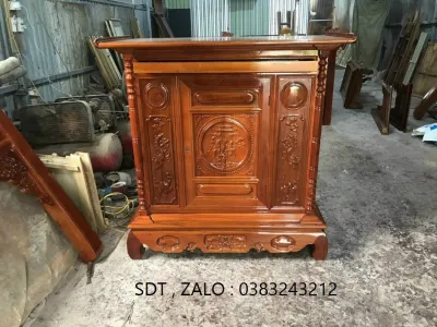 tủ thờ gỗ mít 153cm175cm197cm