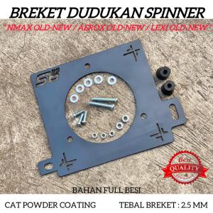 Breket Dudukan Spinner Tutup Kipas Radiator Bahan Full Besi Tebal 2.5 MM Untuk Motor Nmax Old / Nmax New / Aerox 150 / Lexi 125-150 Plus Baut Dan Karet PNP
