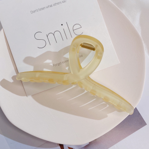 Korea Extra Large Hair Grab Hair Pins Acrylic Frosted Cross-Plate Hair Clip Shark Clips Hair Claw Clips Hairpin for Women Hair Accessories Suitable for A Lot of Hair