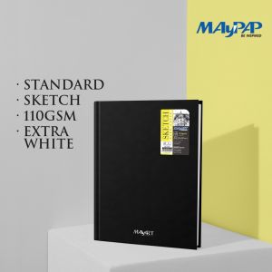 MayArt DroiArte Hard Cover Sketch Drawing Book 110gsm A3/A4/A5
