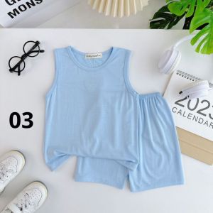 Bộ ba lỗ trơn thun lạnh Minky Mom cho bé ( 7-29 kg) BL-TR01