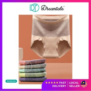 Dreamtale Seluar Dalam Wanita Women Panties High Waist Panties 5pcs Set Plus Size Women Underwear Ladies Panties WCO293