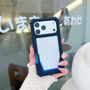 Armor Shockproof Transparent Phone Case For iPhone 17 Air 16 15 14 Plus 13 12 Mini 11 Pro Max X XR XS Max Acrylic Bumper Cover