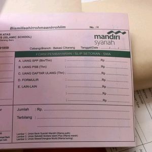 Cetak Nota NCR slip setoran Dll (Custom) ukuran 1/2 Folio (minim 10 buku)
