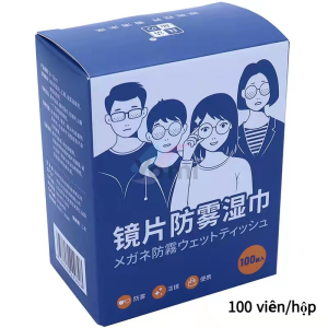 Khăn Lau Kinh Nano Chống Bám Hơi Nước Lau Sạch Bụi Bẩn Khử Khuẩn Chống Nhờn Trên Mặt Kính - Hộp 100 Khăn