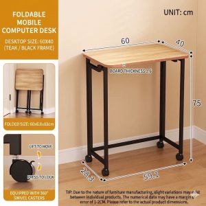 Nicedeal Modern Simple Home Office Computer Desk Folding Portable Laptop Table