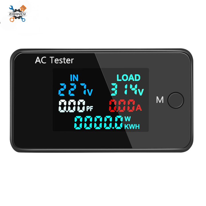 Ziqqucu Color screen AC dual voltage display tester AC0-500V voltmeter ...