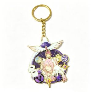 Puella Magi Madoka Magica Keychain Madoka Kaname Kyubey Spinner Figure Metal Pendant Collection Anime Display Charm Bag Accessory