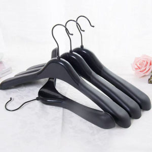 10PCS Wide Shoulder 360 Rotating Hangers Heavy Duty Imitation Wood Grain for Closet Organization