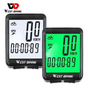 Tây Đi Xe Đạp Xe Đạp Chống Nước Máy Tính Không Dây Dây/Có MTB Xe Đạp Đi Xe Đạp Đồng Hồ Đo Đồng Hồ Bấm Giờ Đồng Hồ Tốc Độ Đồng Hồ Kỹ Thuật Số Đèn LED Tỷ Lệ 4 Đơn Đặt Hàng