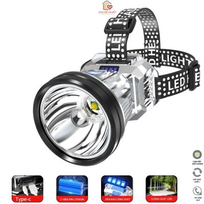 Super bright head light waterproof 3 levels high capacity battery-06 months warranty