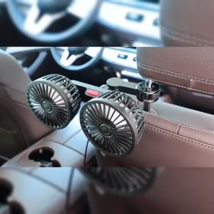 NEST Cory Car Dual Fan USB Mini Fan 360° Adjustable Double Head Fan