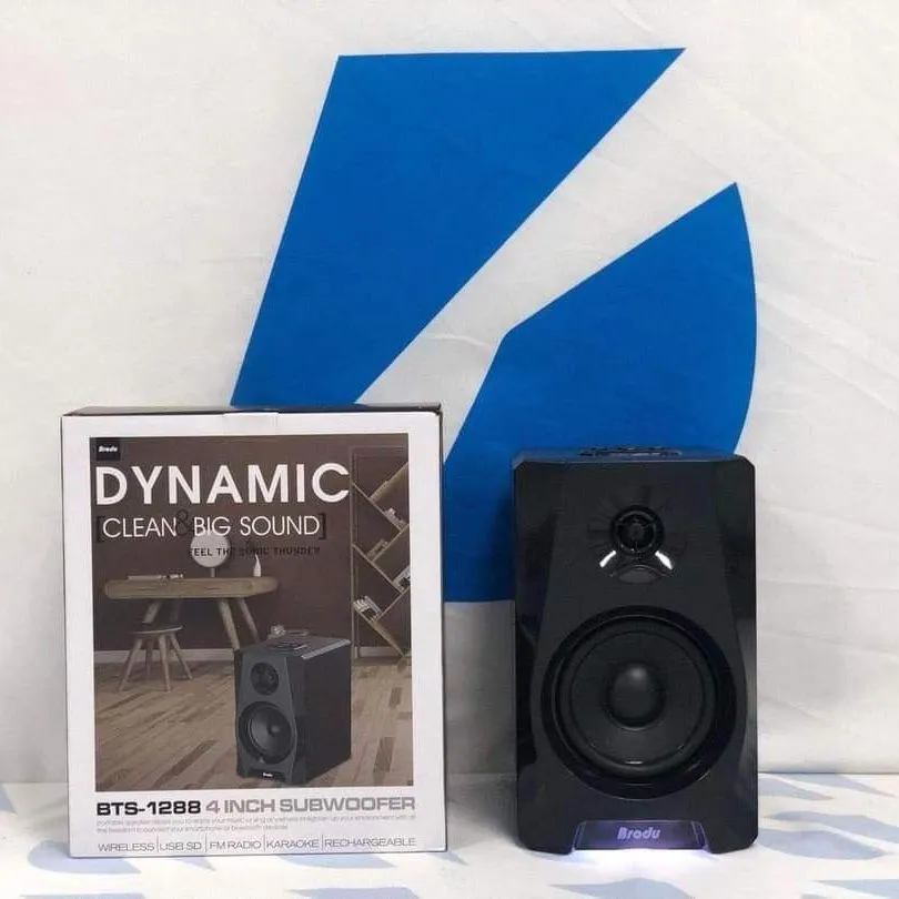 BTS 1288 INCH SUBWOOFER BLUETOOTH SPEAKER (MADE WITH WOODEN