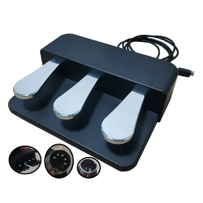 【sought-after】 Piano Keyboard Sustain Three Pedal Damper Pedal For Roland Korg Electric Piano Electronic Organ Synthesizer Musical Instrument