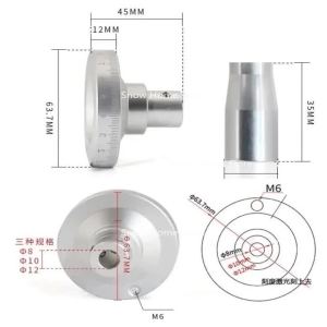 Hanson8 1PC Machine Tool Metal Scale Handwheel Special for Manual Sliding Table Tools Graduated and Angled Handle Rocker 6-12mm 4Y1Z7