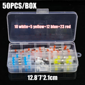 100PCS Waterproof Solder Seal Heat Connector Shrink Butt Connectors Lug Terminals Electrical Wire Car Insulated Terminal