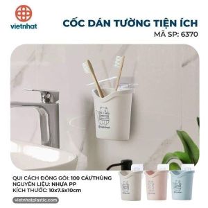 Cốc cắm bàn chải kem đánh răng dán tường hình gấu có lỗ thoát nước