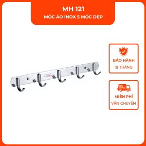 Móc áo inox 5 móc dẹp VINA MH121
