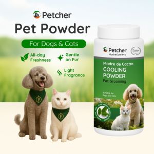 Petcher Pet Powder 100g Tick and Flea Care Madre de Cacao for Dogs and Cats