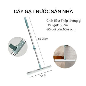 Cây Gạt Nước Nhà Tắm Silicon Xoay 180 Độ Vệ Sinh Nhanh Chóng Chổi Gạt Nước Nhà Vệ Sinh Cán Dài Tháo Lắp Dễ Dàng TIDO TI DO