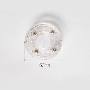 KECTTIO 360-Degree Acrylic Turntable Round Transparent 360-Degree Rotary Table Round Base Clear Rotating Display Stand Jewelries