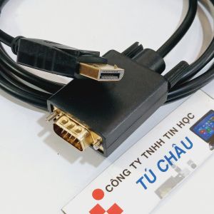 Cáp DisplayPort ra VGA dài 1.8M / DP to VGA Cable (Cáp 1 chiều DisplayPort ra VGA)