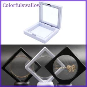 Colorfulswallow Trắng trong suốt treo hiển thị trường hợp hộp đồ trang sức vòng cổ lưu trữ chủ