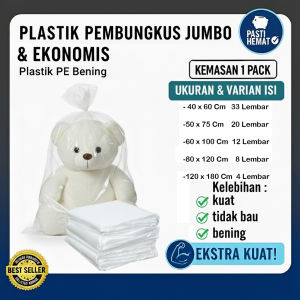 Plastik PE Jumbo Tebal Premium | 1 Pack | Non Recycle | Kantong Plastik Serbaguna