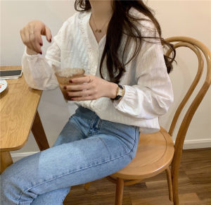 เสื้อลำลองแนวธุรกิจ เสื้อเชิ้ตแฟชั่นหญิง เสื้อทำงาน แฟชั่นเกาหลี