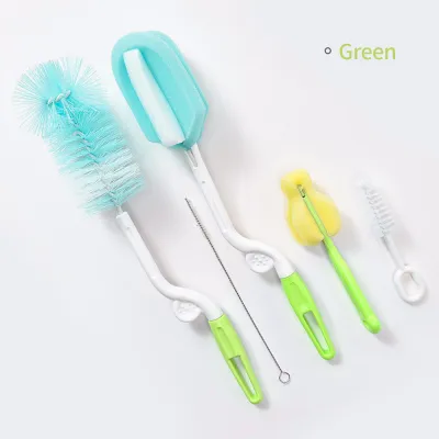 Mumystation Baby Bottle Brush 5in1 Sponge Brush Water cup Straw Pacifier Bottle cleaning brush set
