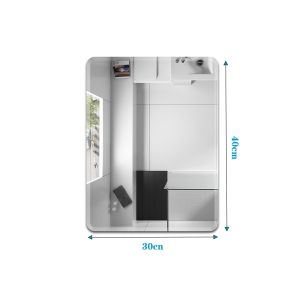 HOPE Mirror stick wall glass bathroom mirror perforation-free glass mirror half mirror wall hanging toile