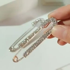 Pearls Crystal Gold Brooch Waist Tighting Clap Anti Exposed Safty Pins